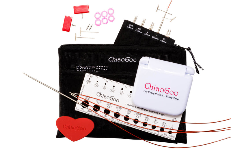 ChiaoGoo Twist Mini 4&quot; Stainless Steel Lace IC Set (000-1.5 tips)