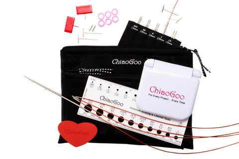 ChiaoGoo Twist Mini 4" Stainless Steel Lace IC Set (000-1.5 tips)